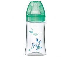 dodie Initiation+ Biberon Anti-Colique 0-6 Mois Tétine Ronde 3 Vitesses Débit 2 Vert Valentin 270 ml