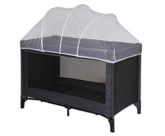 Nattou Moustiquaire pour lit parapluie, Protection contre les moustiques, 100 % polyester, 120 x 60 x 35 cm, Blanc