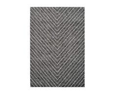 Lalee Tapis Swing 102 Silver 100% PP Heatset Frisée 120 x 170 cm, 100% polypropylène, Argenté, 120x170