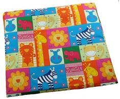 Ideenreich 2328 Housse de matelas à langer antidérapant, Jungle