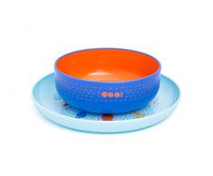 Suavinex Booo Set Assiette + Bol Bleu