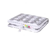 Sevira Kids - Couverture plaid - Bébé et Enfant - Minky - Ultra Douce - Fabriqué en Europe - Entretien Facile - Cadeau Naissance Naissance - Gris