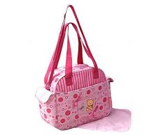 GMMH Lot de 2 Sac à Langer bébé rose, Sac, Sac de voyage pour bébé, Allaitement, Choix de Couleurs