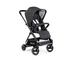 Hauck Apollo Poussette jusquà 25 kg avec Couvre Jambes, Siège Reversible, Réflecteurs, Réglable en Hauteur, Pliable Compacte, Compatible avec Nacelle et Siège Auto Cosi – Noir