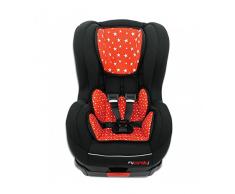 Mycarsit Siège Auto Isofix, Groupe 1 (de 9 à 18 kg), Motif Etoiles rouges