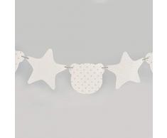 Pasito a pasito 73501 Guirlande Motif étoile/ours Gris normandie