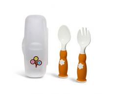 Zoli Set Fourchette Et Cuillère - Rose