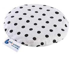 Coussin chauffant en noyaux de cerises pour bébé 180 g rond 15 cm 100% coton naturel Medi Partners chaleur + thérapie par le froid (points)