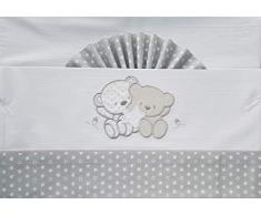 Duffi Baby - 0728-11 - Drap Plat Ours et Etoile - Coton - Mini Lit