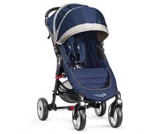 Baby Jogger Poussette City Mini 4 Chariot Traditionnel 1 siège (s) Bleu, Gris (Chariot traditionnelle, 60 mois (es), 1 siège (s), bleu, gris, plat, roues gonflables)