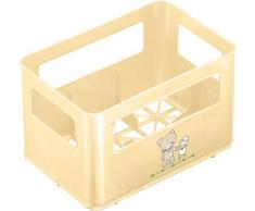 Rotho Babydesign Casier à Biberon, Pour 6 bouteilles, Motif Meilleurs Amis, 21,5 x 14,5 x 13,6 cm, Vanille Perl, 300360101AZ