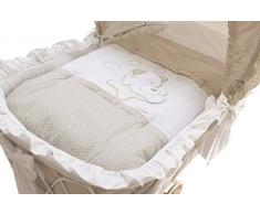 Italbaby Sweet étoiles Housse de couette pour berceau, gris tourterelle