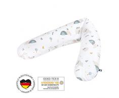 Julius Zöllner4660010090 Coussin dallaitement, coussin de grossesse, garnissage ultra confortable et doux flocons Beige Env. 180 cm