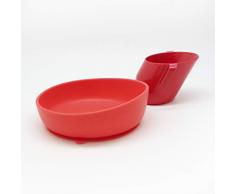 Bickiepegs Bol et ensemble de tasse, Rouge, DE