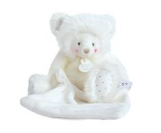 Doudou et Compagnie TROP MIMI - Ourson Blanc avec Mouchoir