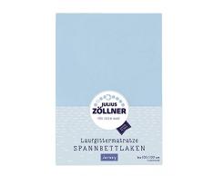 Julius Zöllner 8390347350 Drap-housse en jersey pour matelas de parc 68 x 90 à 95 x 95 cm Bleu clair