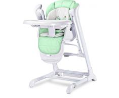 TERO-763 Indigo MINZE Chaise haute 2 en 1 pour bébé avec balançoire électrique Vert