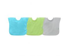 Green Sprouts Chandail Dessus Bavoirs, 9 à 18 mois, Aqua, Lot de 3