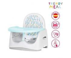 Badabulle Trendy Meal | Réhausseur de Chaise | Compact | Pliable | Evolutif | Tablette Amovible