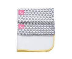 Motherhood 3 en 1 imperméable respirant et 2 coussinets en mousse de matelas à langer, 50 x 60 cm, gris Classics 2017