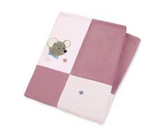 Sterntaler Couverture en Peluche Zoo Câlin, Souris Mabel, Âge : Bébé dès la Naissance, 75 x 100 cm, Rose/Multicolore