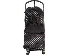 Snuggle Chancelière/Cosy orteils Compatible avec poussette Britax intelligent Agile double Mobile Bob – Pois Noir