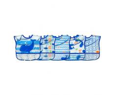 Green Sprouts Wipe-off Bavoirs Blue Whale - 9-18m