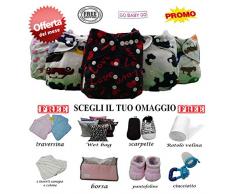 Chiffons lavables de poche en bambou 4 pièces + 4 inserts + offerts au choix (2 inserts chanvre et coton)