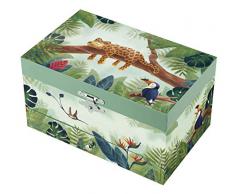 TROUSSELIER - Savane - Boîte à Bijoux Musicale - Idéal Cadeau Jeune Fille - Musique Sonate au Clair de Lune de Beethoven - Colori Vert