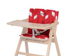 Safety 1st Coussin pour Chaise Haute Bois pour Bébé Nordik Red Campus