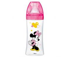 dodie Initiation+ Biberon Anti-Colique 6+ Mois Tétine Ronde 3 Vitesses Débit 3 Minnie Fuchsia 330 ml