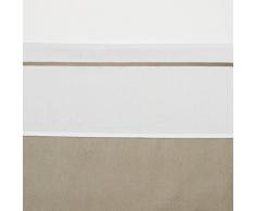 Meyco Lot 414007 Grand drap plat avec bordure Sable 100 x 150 cm Beige/blanc