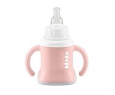 BÉABA 3en1 Tasse dApprentissage Bébé Évoluclip Old Pink 22 Unités