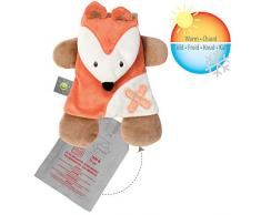 Nattou Doudou Gelpack Apaisant Renard, Buddiezzz, 19 × 2.5 × 25 cm, Orange/Brun/Blanc