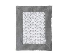 Meyco 2592011 Tapis de parc avec flanelle Gris