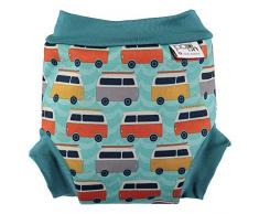Pop In Couche de piscine lavable Taille S Motif camping-car sur fond vert