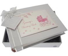 White Cotton Cards S Boasting Book Album de petite taille (Rose Landau et fanions)