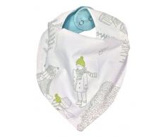 Bavoir bandanas FORET 1/Morning blue - Louis Le Sec