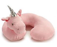 Licorne coussin cou velours 26 x 20 cm