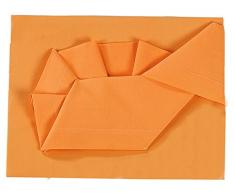 Andy & Helen 3/110 Seulement dessus Drap Plat Lit, Orange