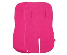 ByBoom – Quatre saisons avec insert/Tapis de nachrüst/Coussin pour Chancelière universelle, utilisable des deux côtés, fabriqué en UE, Couleur : Fuschia