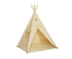 Fun with mum TEE-MAT-GOL-ECR Tipi Set tapis de sol Doré