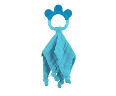 Green sprouts mousseline pour bébé avec languettes Anneau de dentition coton bio (Taille unique, Aqua)