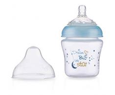 Nûby - Biberon - Little Moments - Bleu - Débit Lent - 180ml - 0 Mois