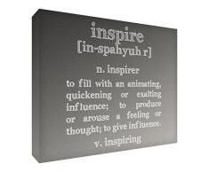 Feel Good Art Diamant poli Symboliquement/Souvenir en design moderne pour la maison ou le bureau de la collection Motivation (10 x 15 x 2 cm, Taille M, gris)