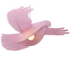 R&M Coudert Lampe de Plafond Suspension Chambre Enfant Colombe Rose