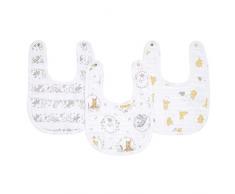 Aden + anais Lot de 3 bavoirs Essential Snap 100% mousseline de coton – Winnie + Friends