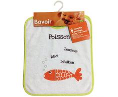 babyCalin Lot de 2 Bavoirs Motif Signe Poisson 28 x 32 cm 1er Âge