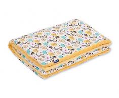 Pepi Leti 685843716792 Couverture pour bébé Motif minky Jaune 100 x 75 cm