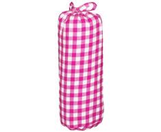 Taftan Drap Housse Gros carreaux fuchsia (60 x 120 cm) - Fuschia